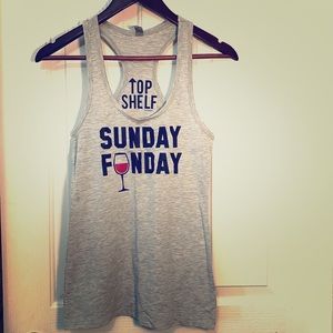 ⭐️5/$25 | TOP SHELF | Custom ‘Sunday Funday’ Tank Top | M